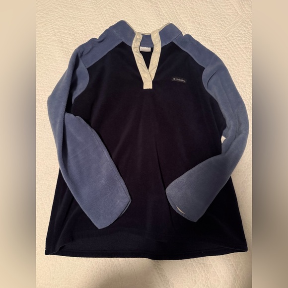 Columbia Navy and Blue Sweater Fleece - Picture 2 of 4